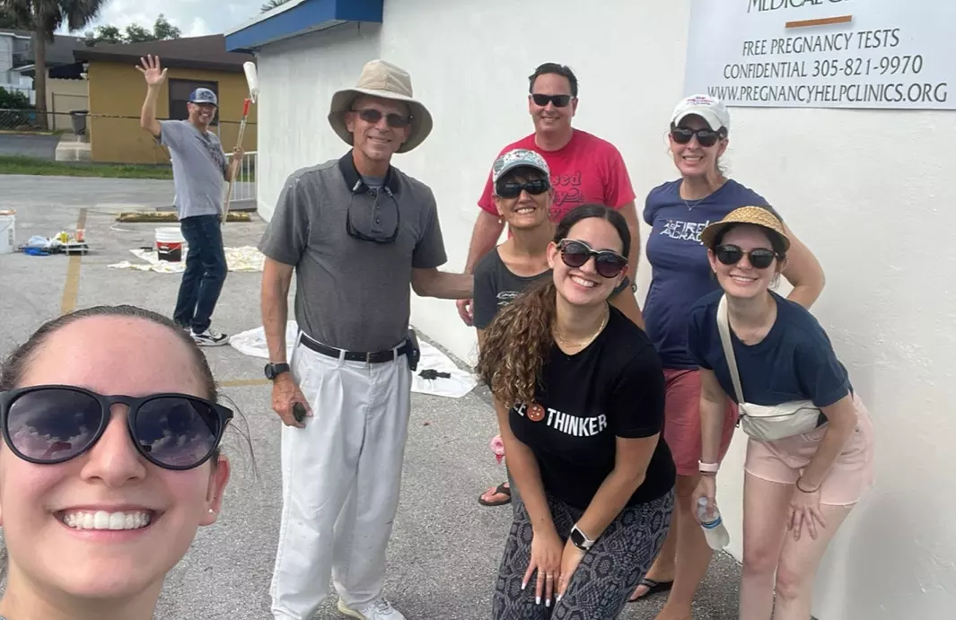 \"They did not think twice\" - Volunteers rally to help Fla. center clean up, re-open right after pro-abortion attack