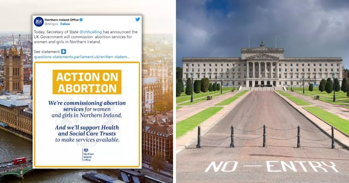 UK Government to take over abortion services in Northern Ireland