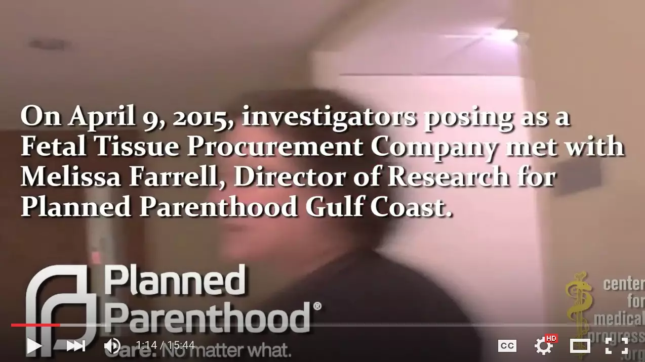 Planned Parenthood Video No. 5: \"Line Items. No Matter What.\"