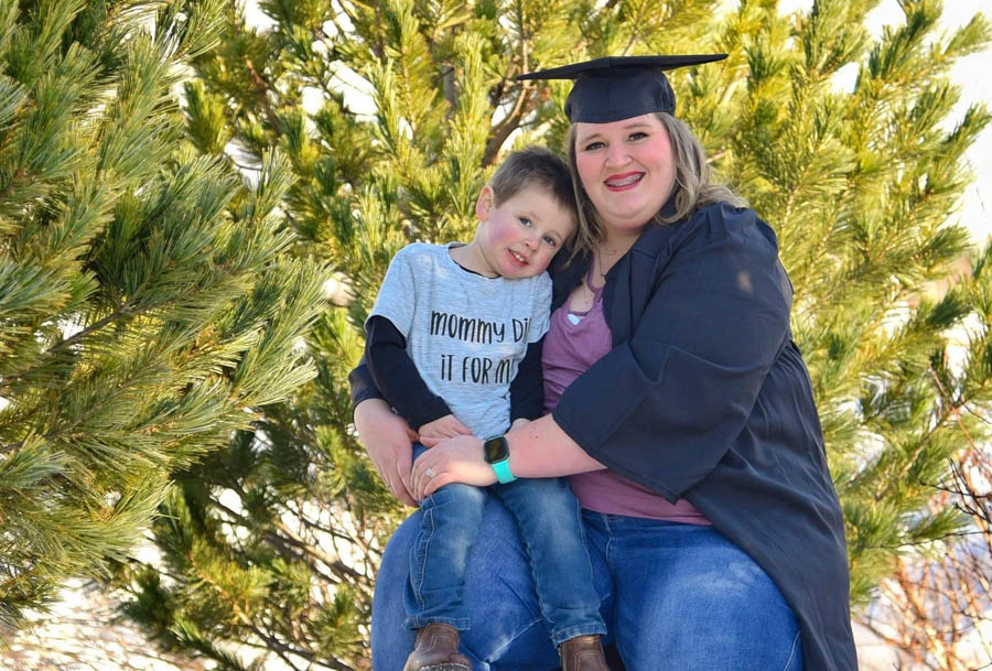 Her life is better than she could have imagined; Mom who chose life achieves her education goal